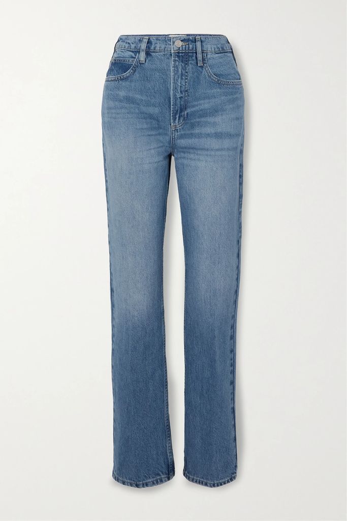 Le High 'n' Tight High-rise Straight-leg Jeans - Mid denim