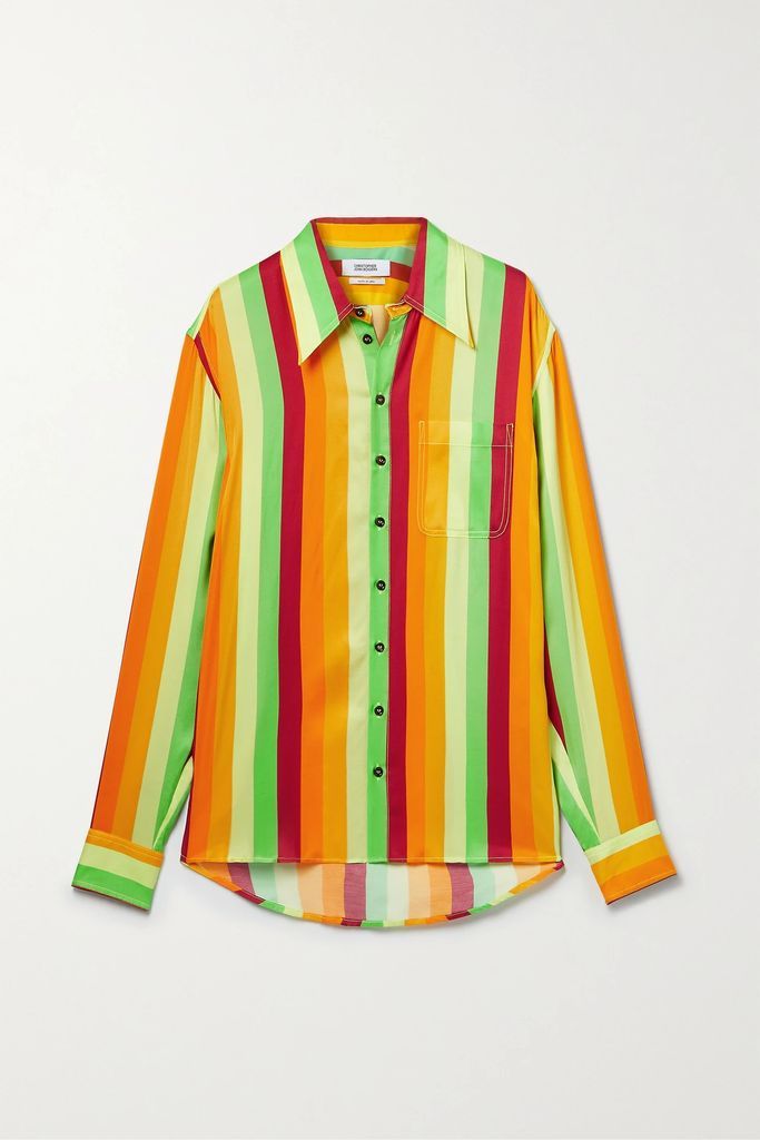 Striped Twill Shirt - Yellow