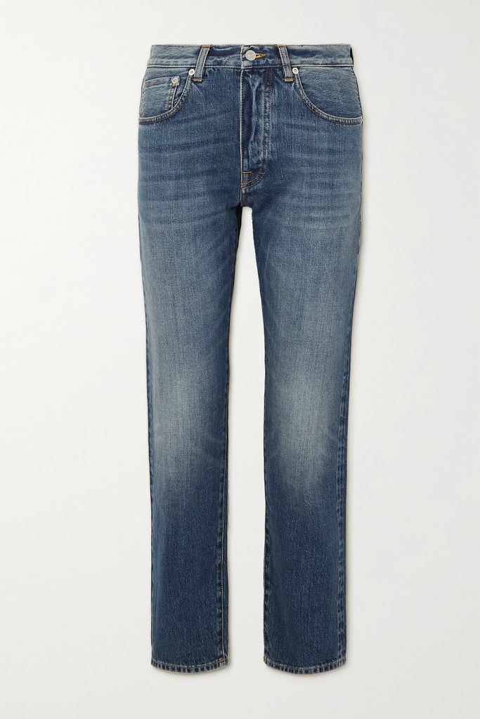 John Mid-rise Straight-leg Jeans - Dark denim