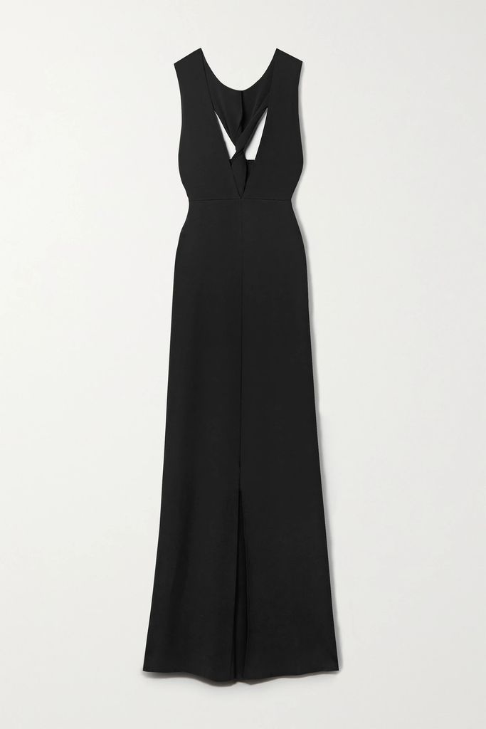 Ingmar Twist-back Jersey Gown - Black