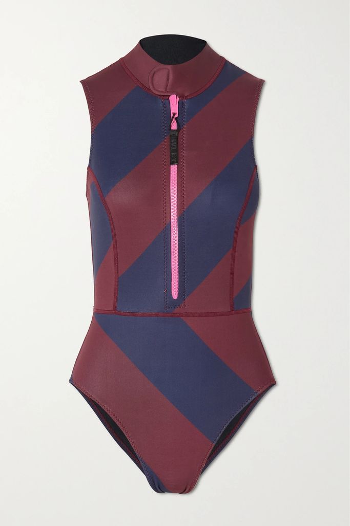 Striped Wetsuit - Brown