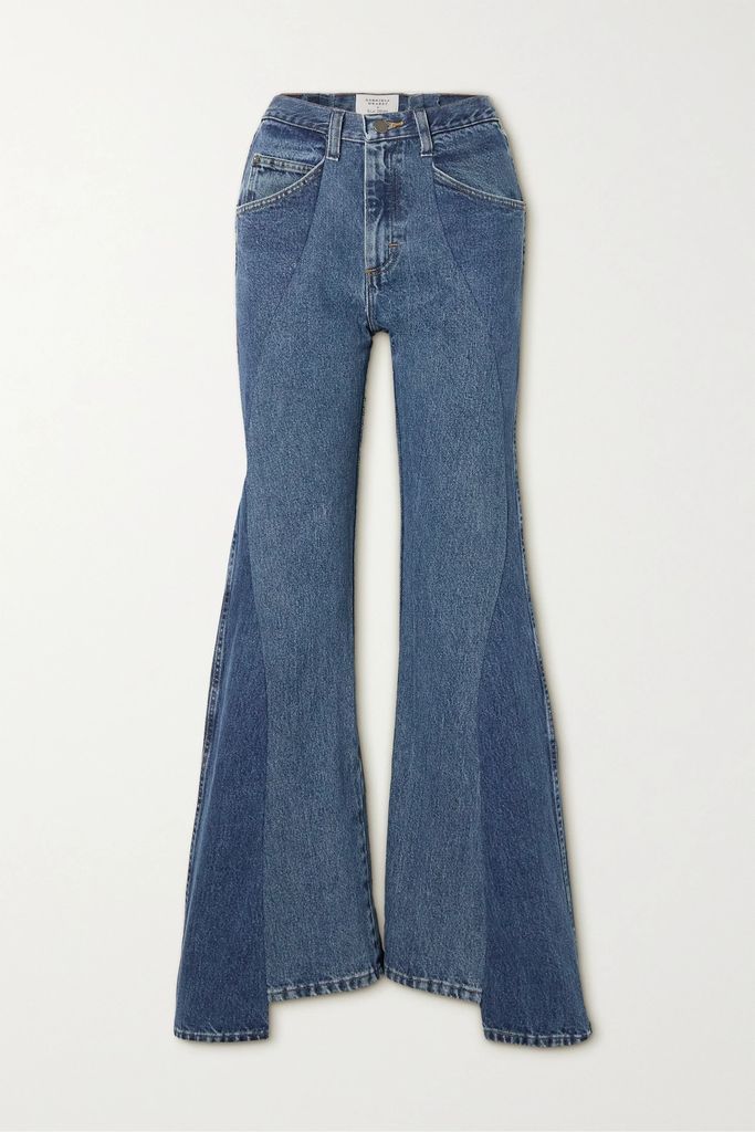 + E.l.v. Denim Foster High-rise Flared Jeans - Blue