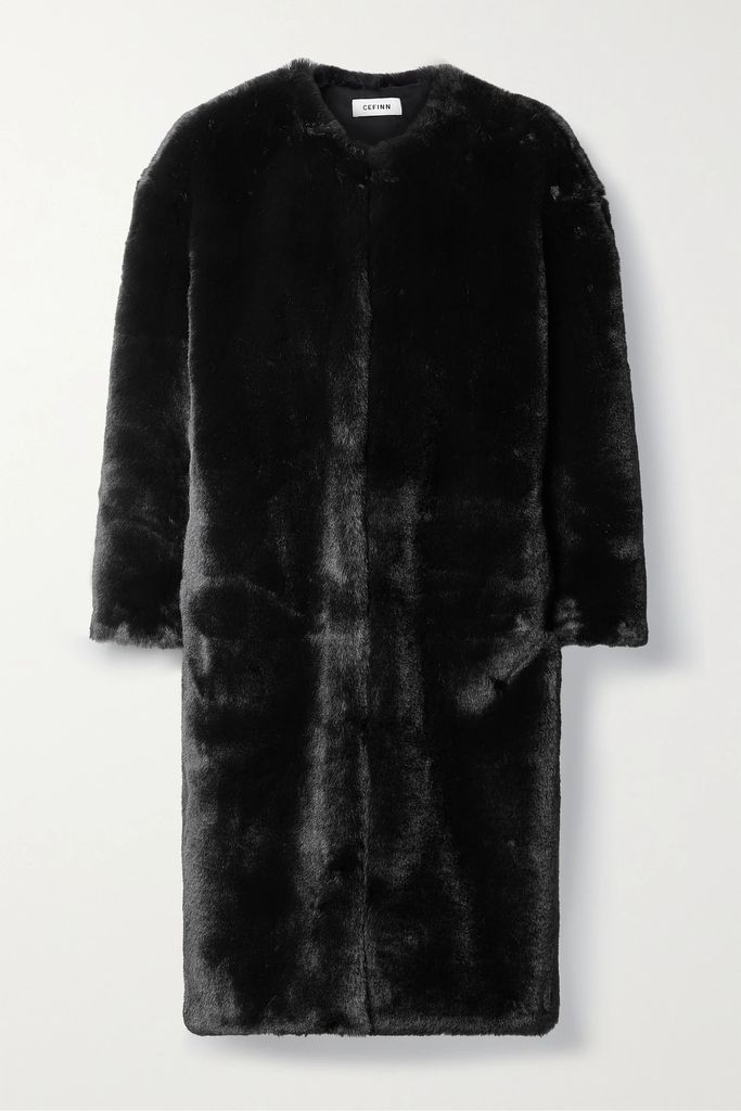 Christie Faux Fur Coat - Black