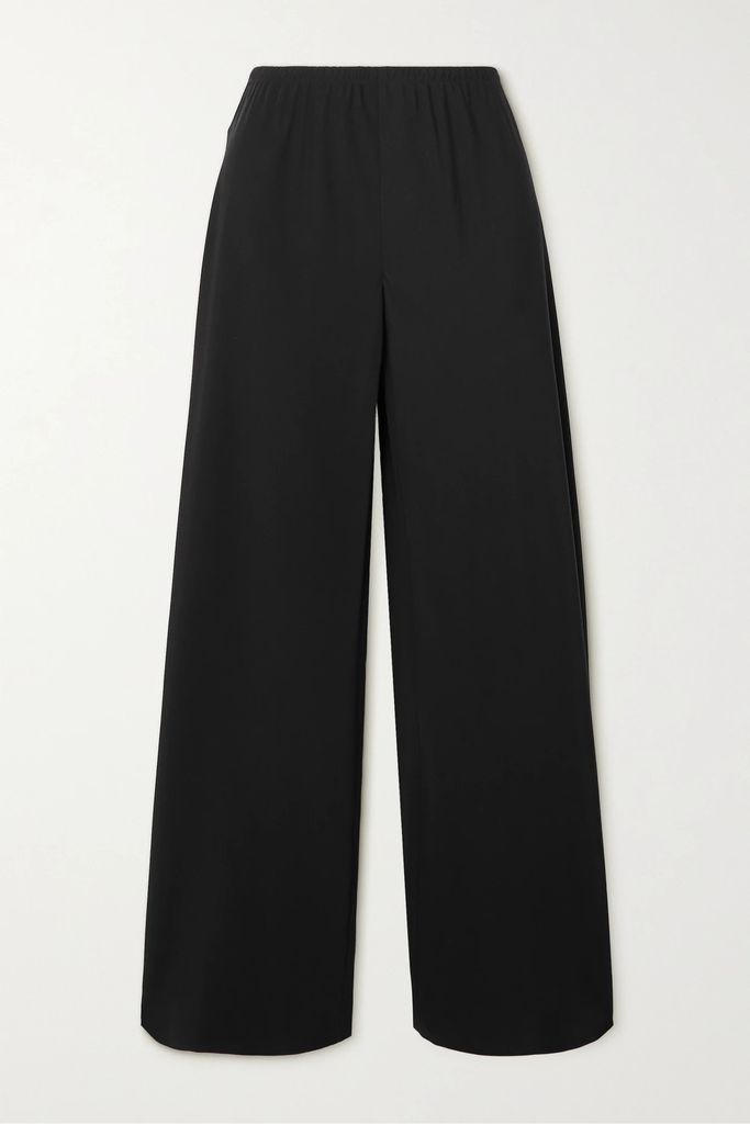 Gala Jersey Wide-leg Pants - Black