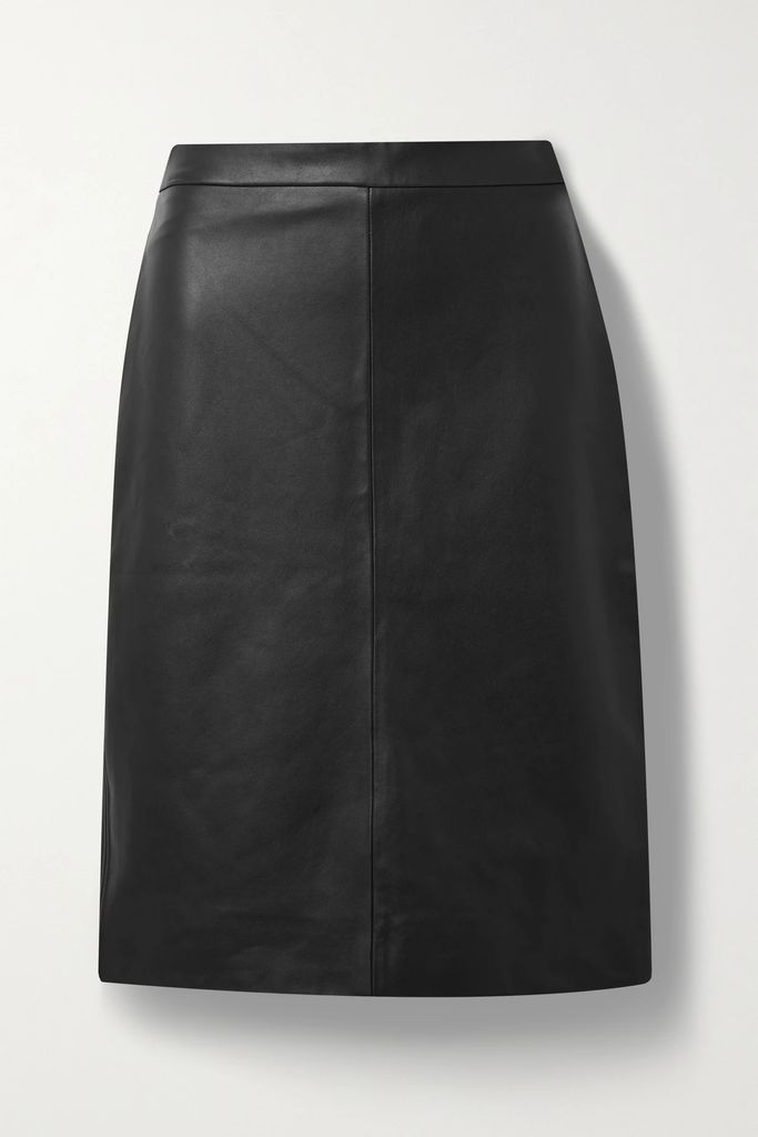 Lianna Leather Skirt - Black