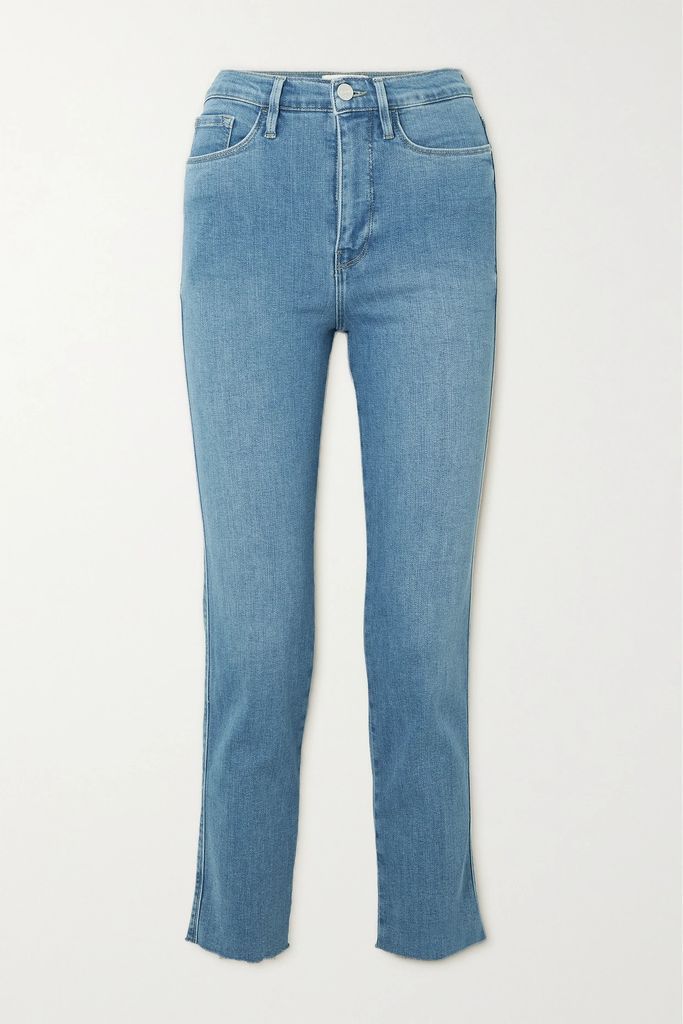Le Sylvie Cropped High-rise Skinny Jeans - Mid denim