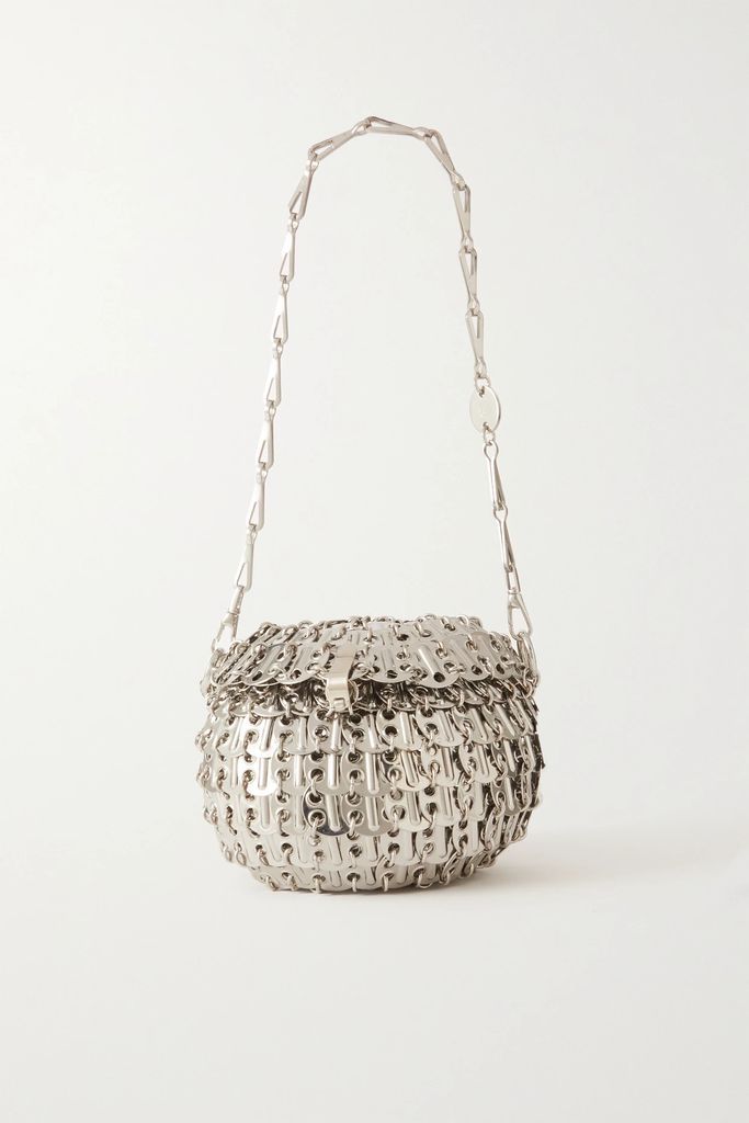1969 Ball Chainmail Shoulder Bag - Silver