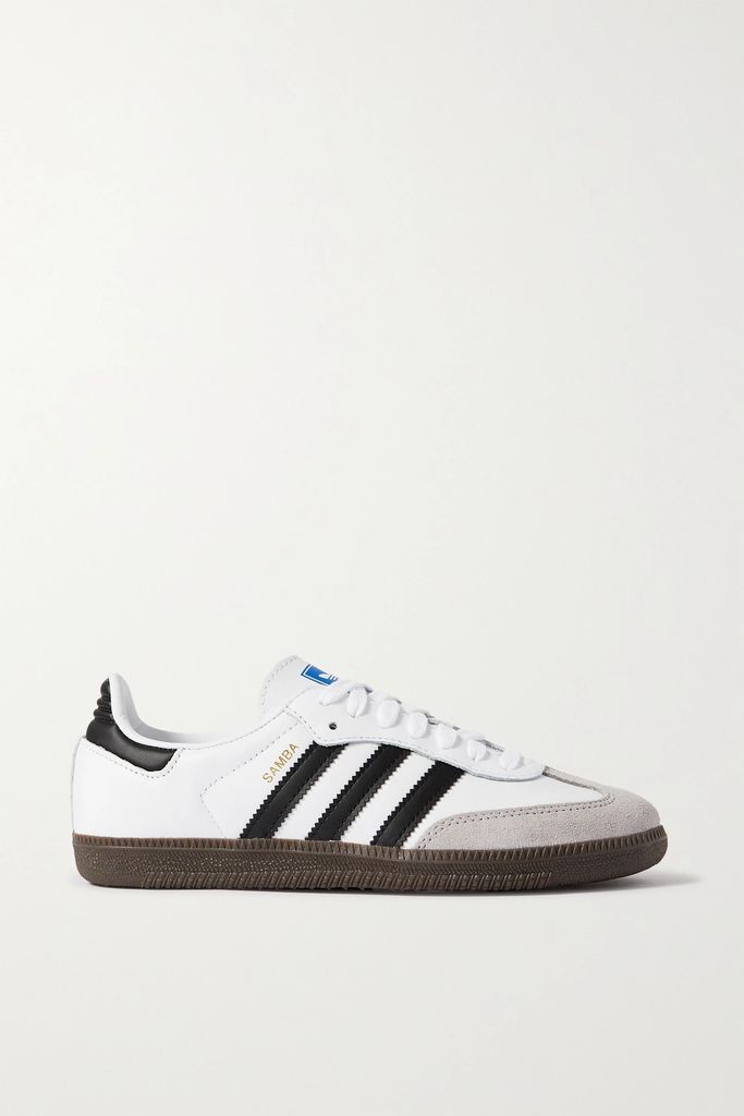 Samba Og Leather And Suede Sneakers - White