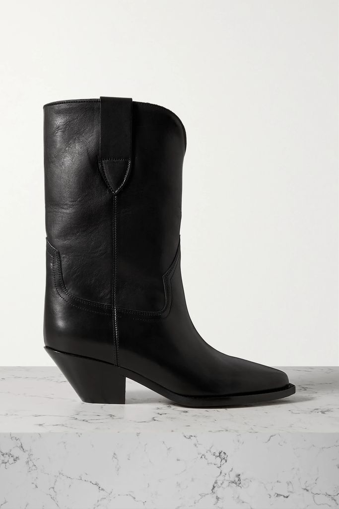 Dahope Leather Boots - Black