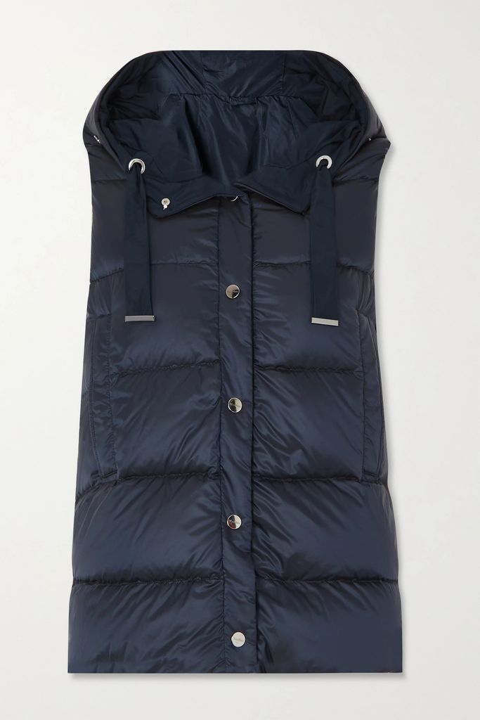 Cube Jsoft Hooded Quilted Shell Down Vest - Blue