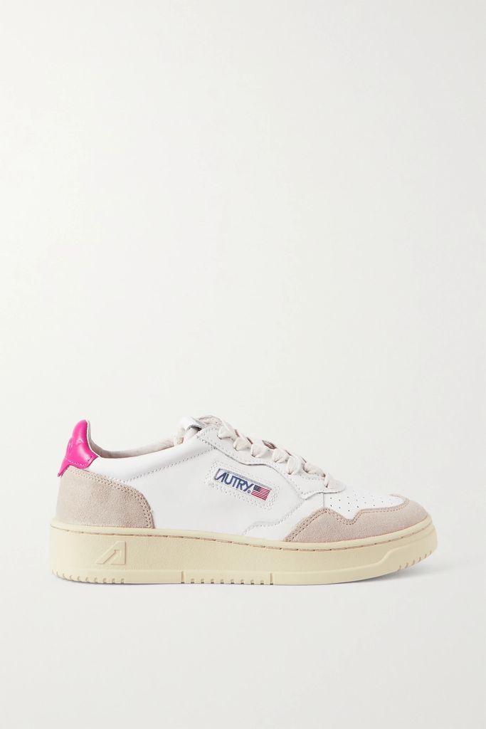 Medalist Low Leather And Suede Sneakers - White