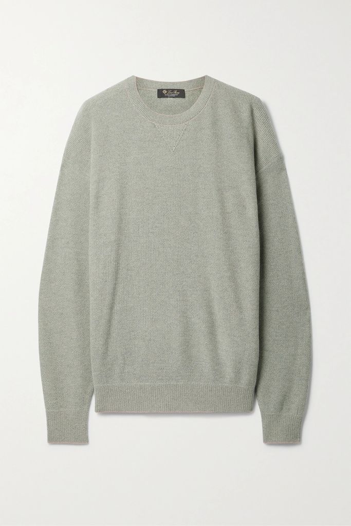 Cashmere Sweater - Gray green