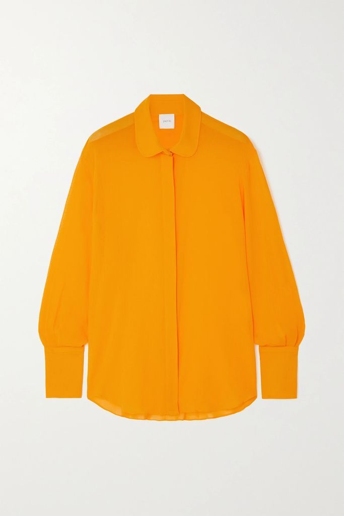 Painter Cotton-crepon Shirt - Marigold