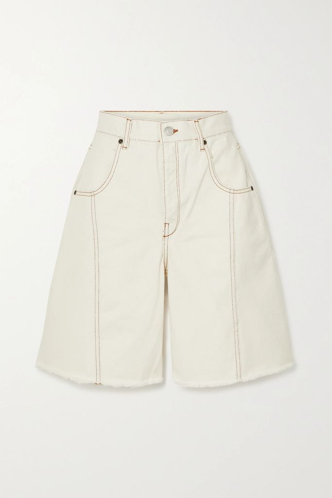 Mavou Organic Denim Shorts - Off-white