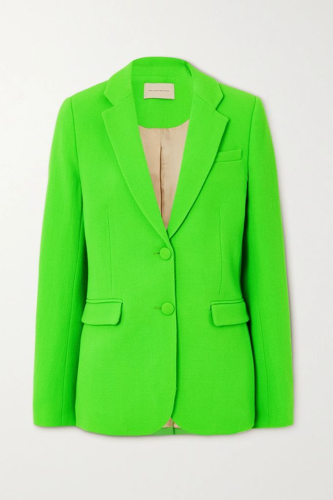 Chroma Wool-crepe Blazer - Green