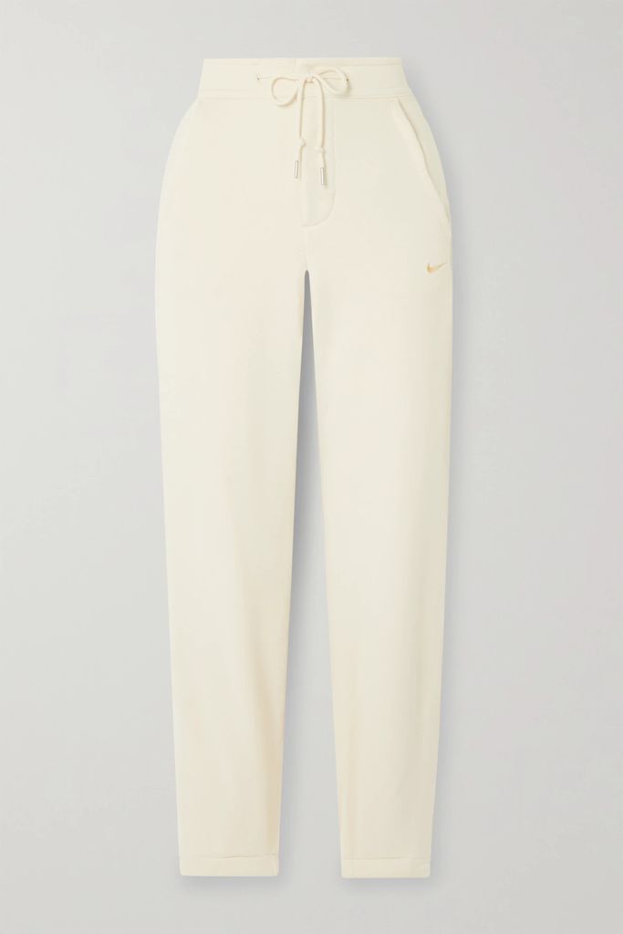 Sportswear Modern Cotton-jersey Track Pants - White