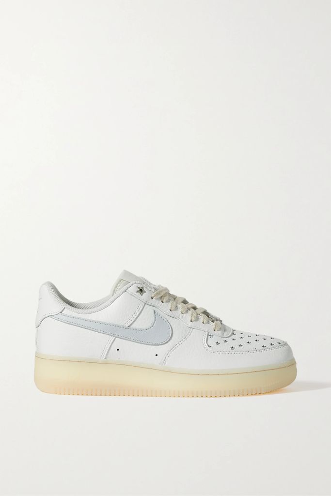 Air Force 1 '07 Embellished Leather Sneakers - White