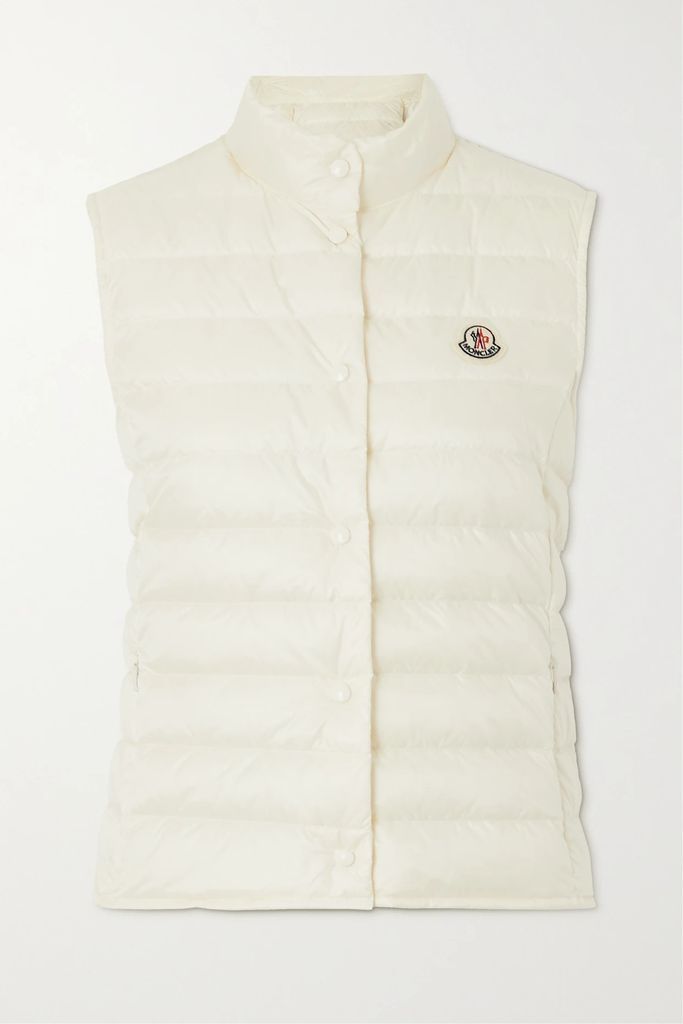 Liane Quilted Shell Down Vest - White