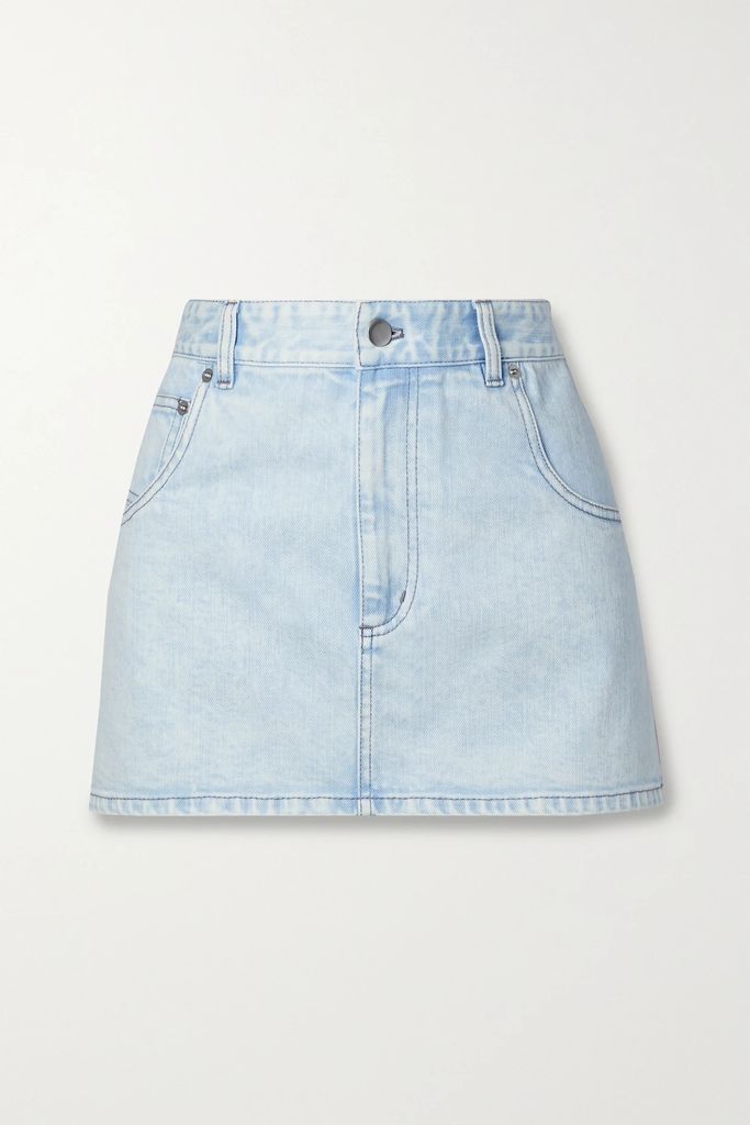 Denim Mini Skirt - Light blue