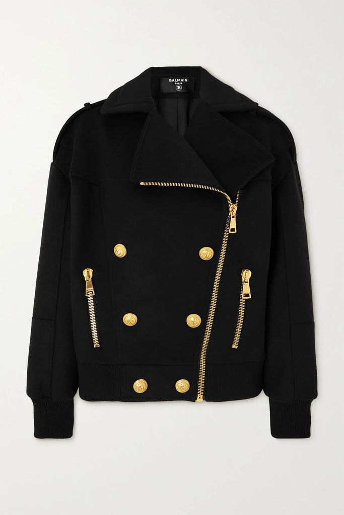 Embellished Wool Jacket - Black