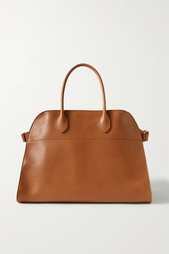 Margaux 15 Buckled Leather Tote - Tan