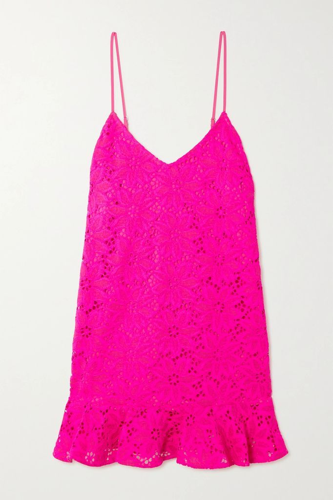Lamra Lace Mini Dress - Pink