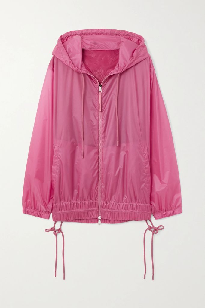 Pointu Printed Shell Hooded Jacket - Pink