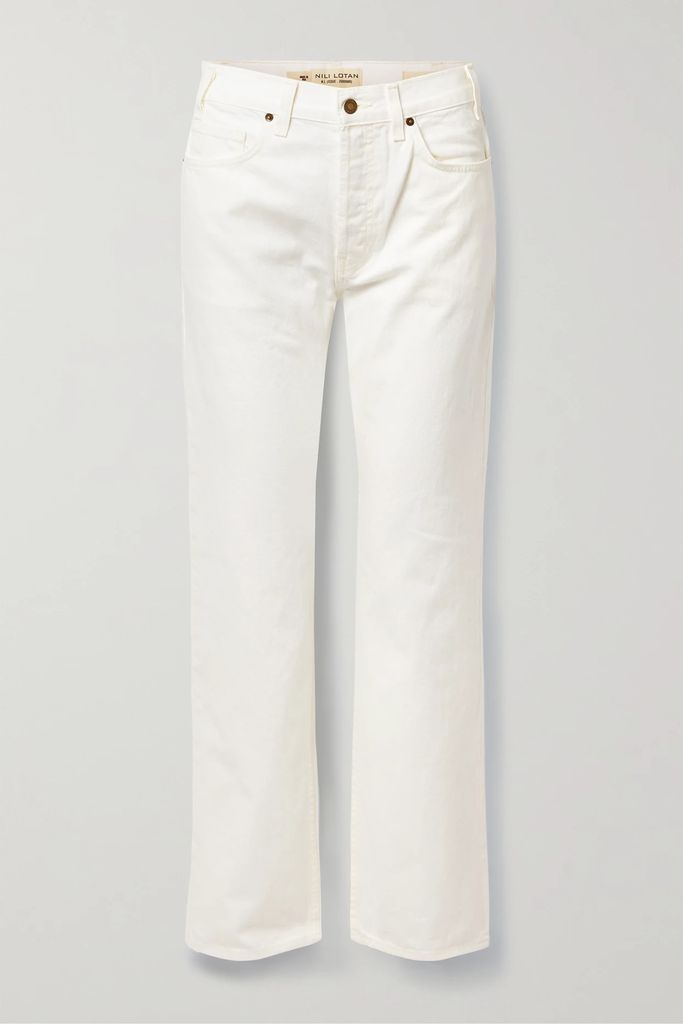 Smith Cotton-twill Straight-leg Pants - Cream