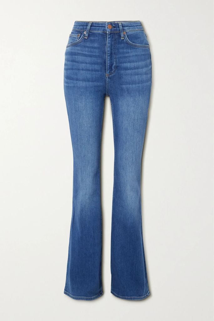 Casey High-rise Flared Jeans - Mid denim