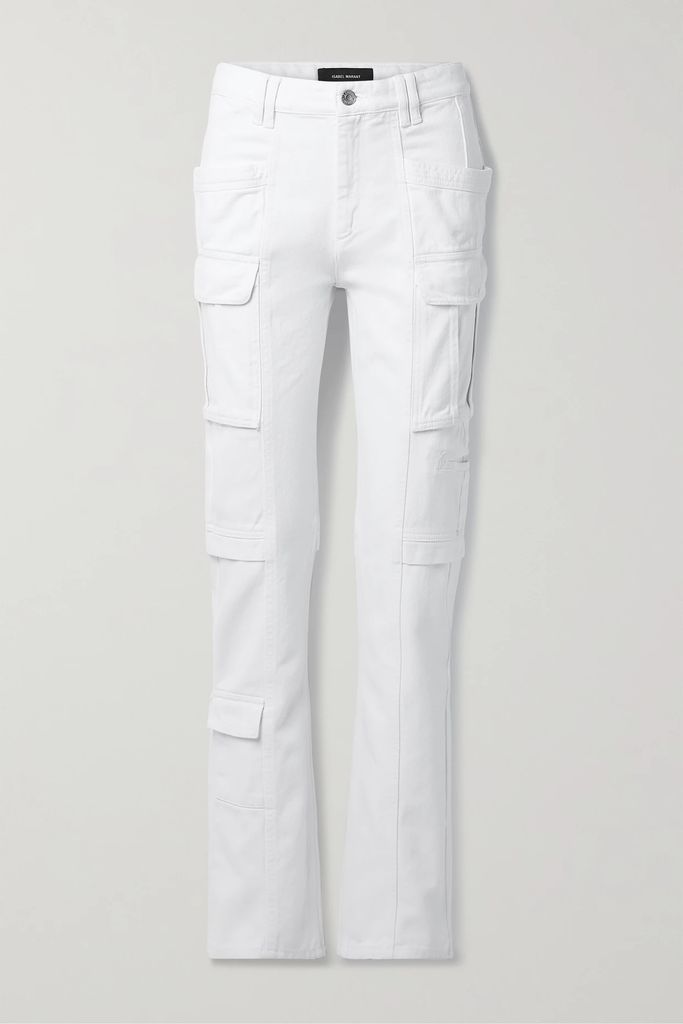 Vokayo High-rise Straight-leg Jeans - White