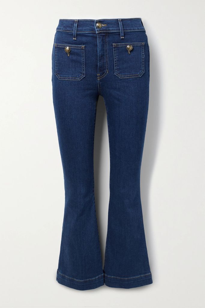 Carson High-rise Flared Jeans - Mid denim