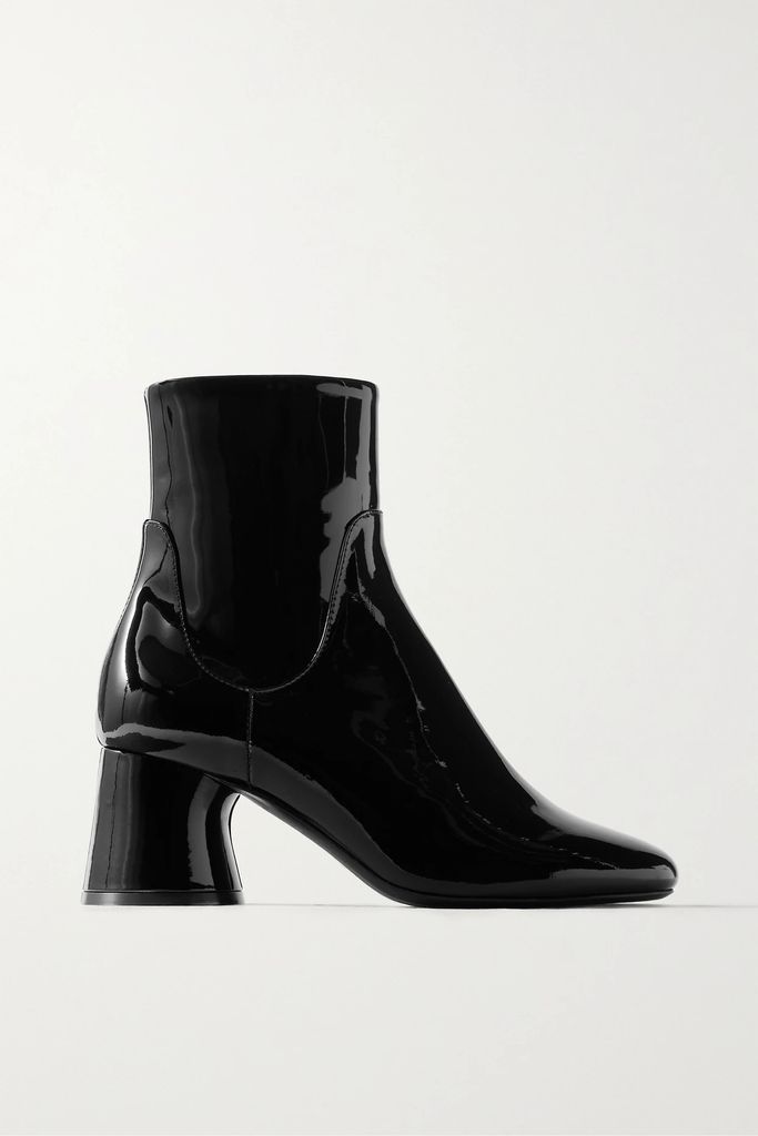 Wythe Patent-leather Ankle Boots - Black