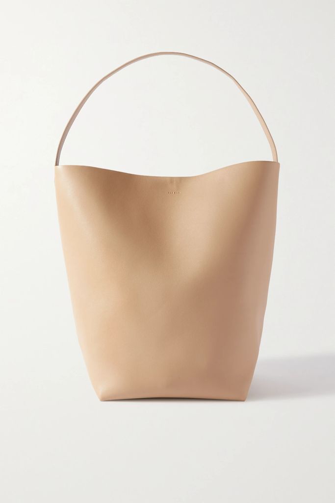 N/s Park Large Leather Tote - Beige