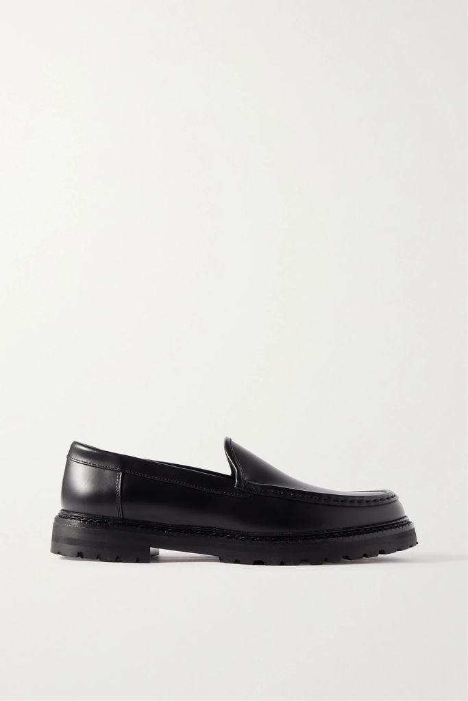 Dineralo Leather Loafers - Black