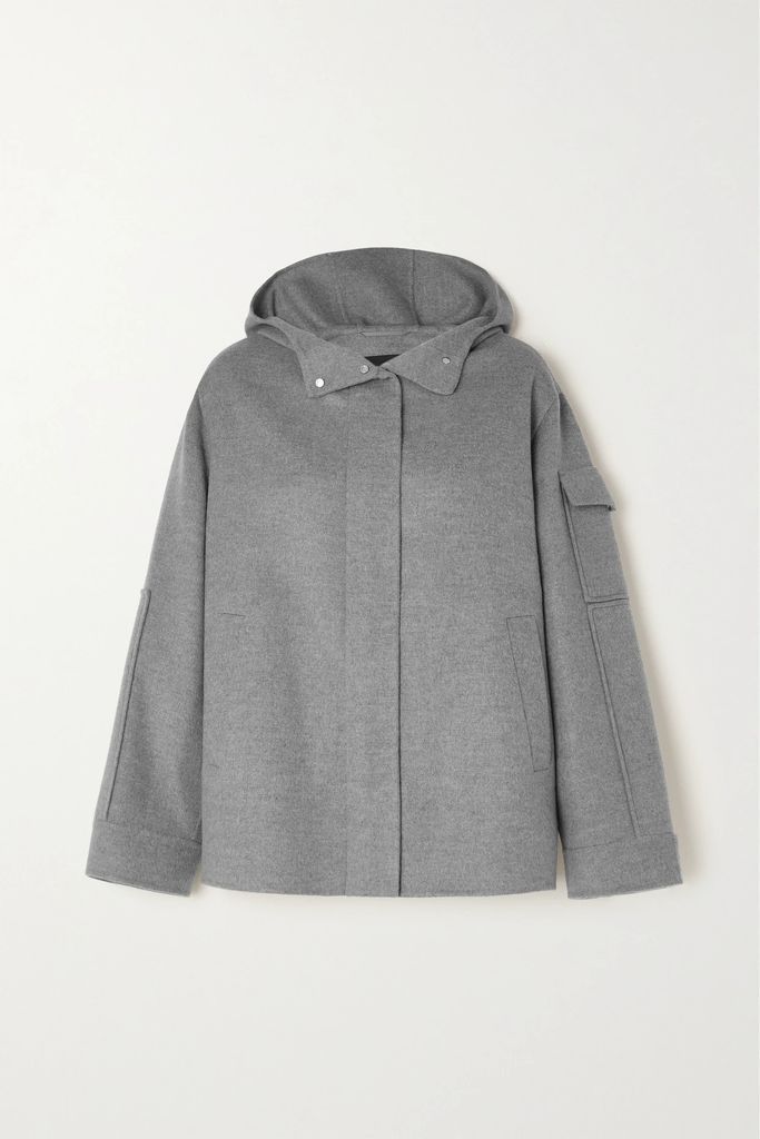 Cashmere Hooded Jacket - Gray