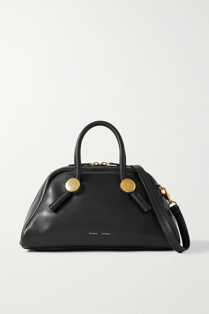 Bowler Leather Tote - Black