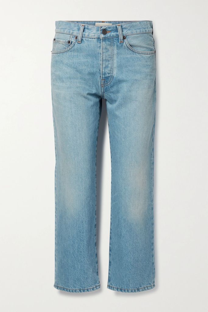 Lesley Cropped High-rise Flared Jeans - Blue