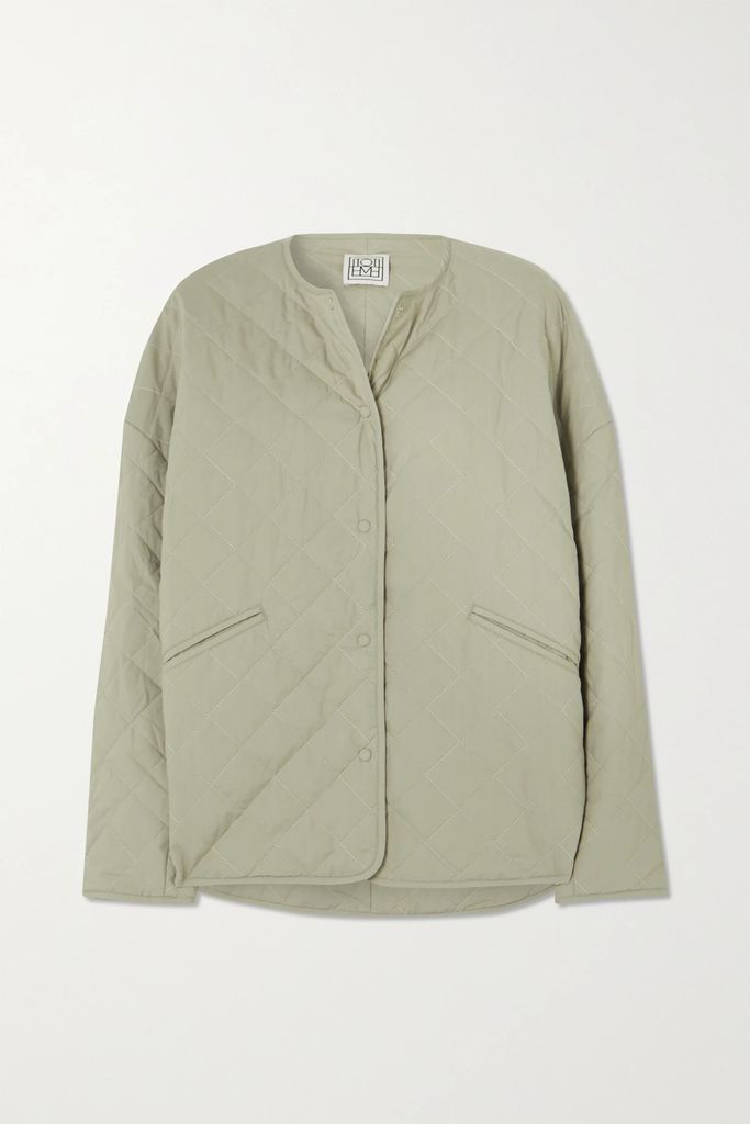 Quilted Organic Cotton Jacket - Sand