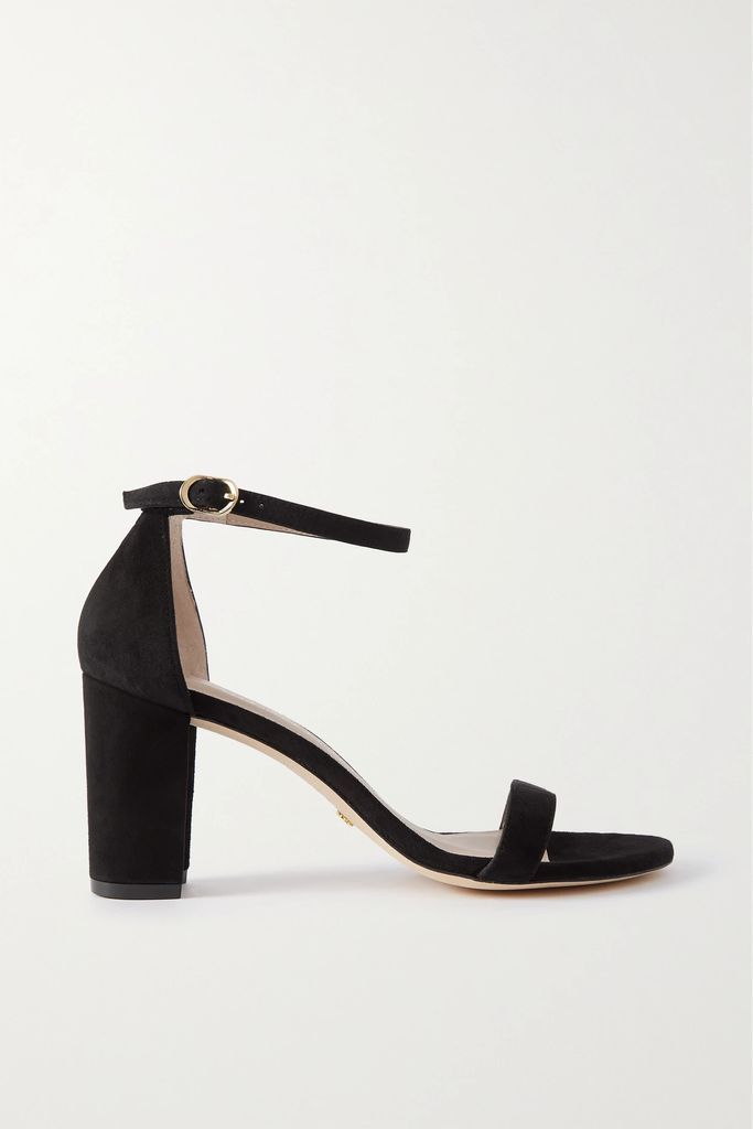Nearlynude Suede Sandals - Black