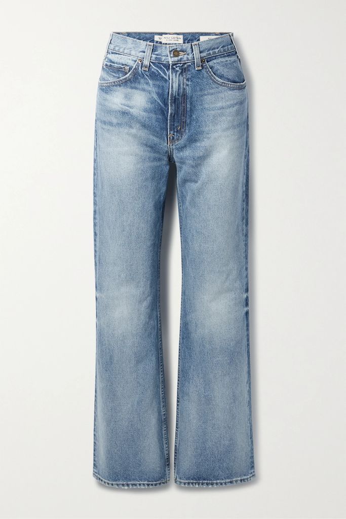 Mitchell Low-rise Wide-leg Jeans - Light blue