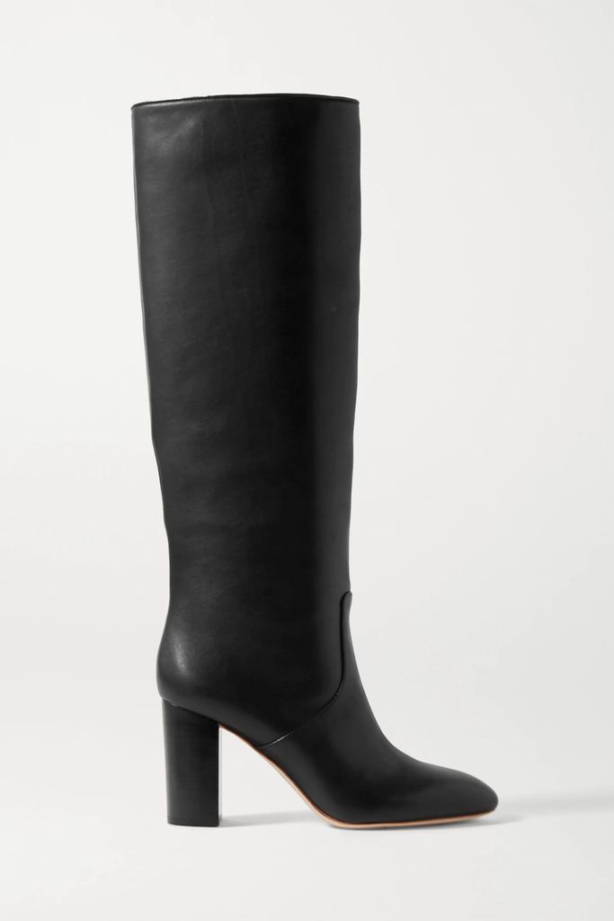 + Net Sustain Goldy Leather Knee Boots - Black