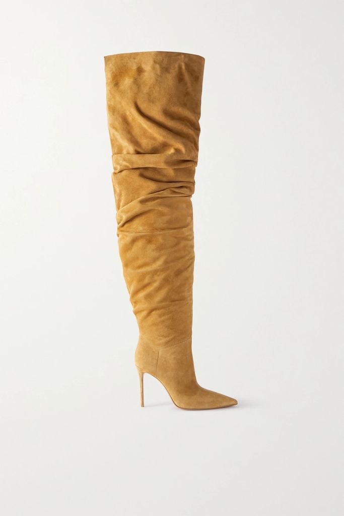 Jahleel Suede Over-the-knee Boots - Tan