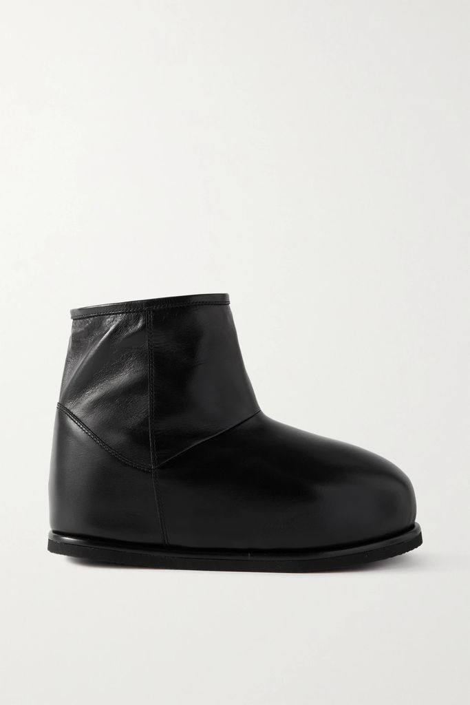 Heidi Shearling-lined Leather Boots - Black