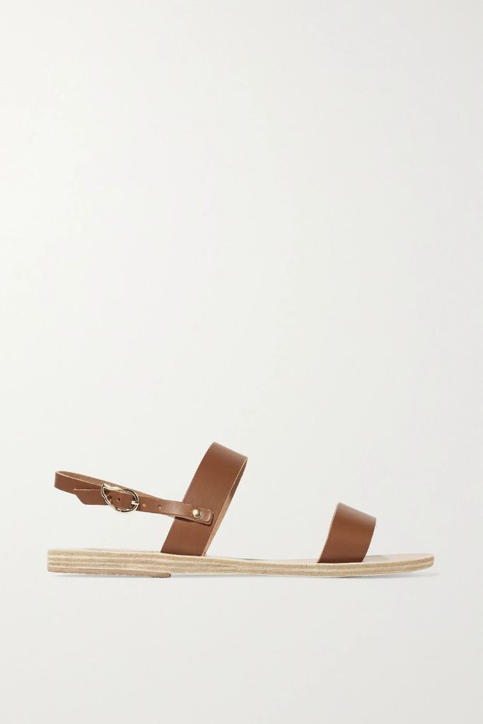 Clio Leather Sandals - Brown
