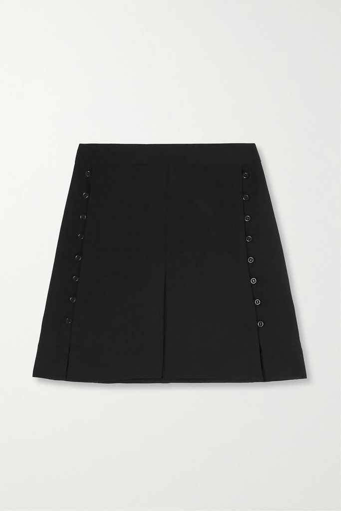 Crepe Mini Skirt - Black