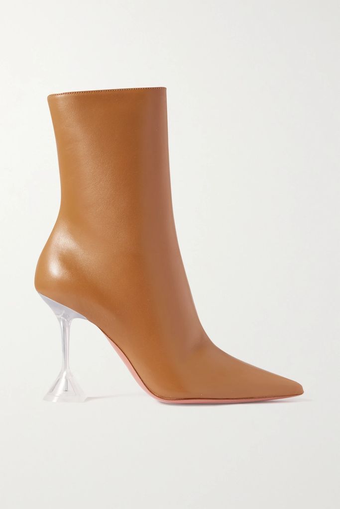 Giorgia Leather Ankle Boots - Tan
