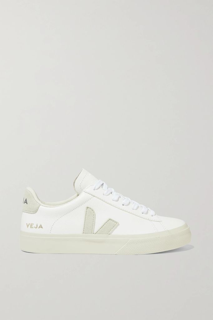 + Net Sustain Campo Leather And Suede Sneakers - White