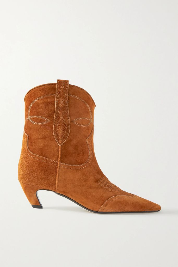 Dallas Suede Ankle Boots - Tan