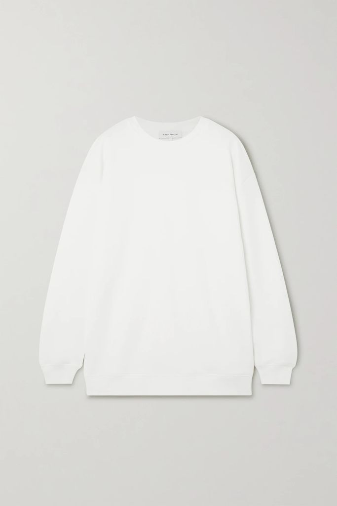 + Net Sustain Linda Organic Cotton-terry Sweatshirt - Off-white