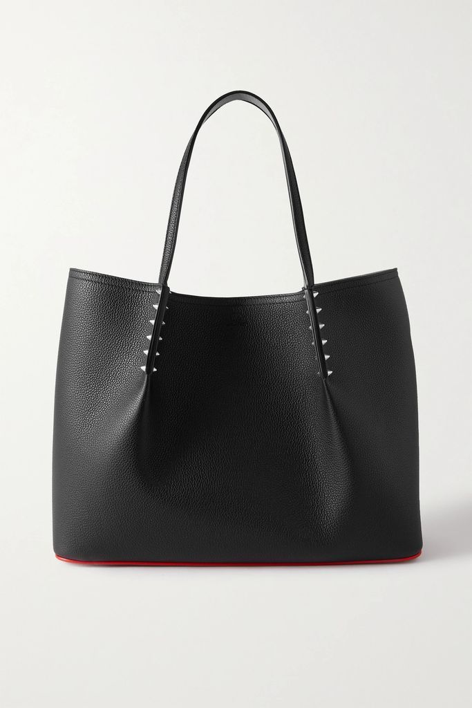 Cabarock Spiked Textured-leather Tote - Black